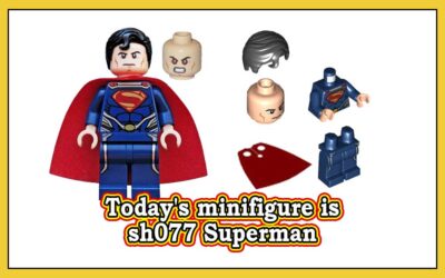 Dagens minifigur er sh077 Superman – Dark Blue Suit