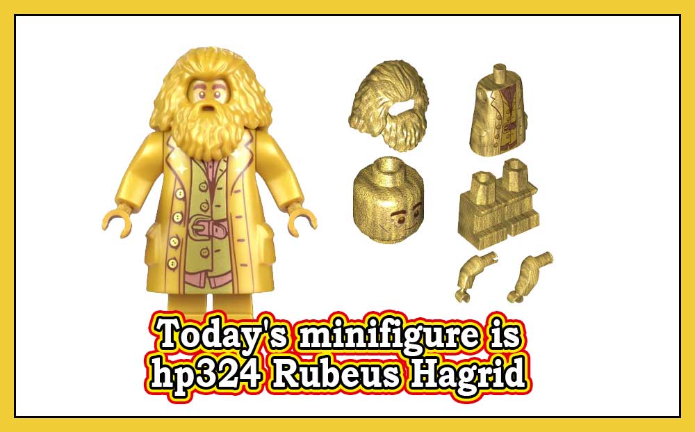 hp324 Rubeus Hagrid, 20th Anniversary Pearl Gold