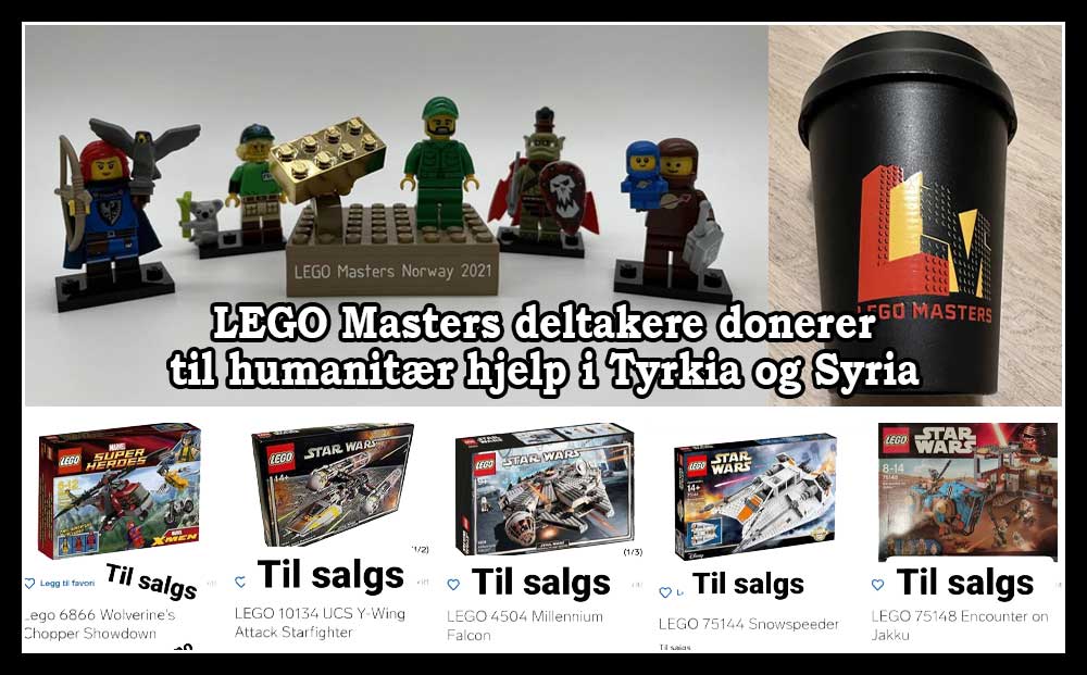 LEGO Masters deltakere donerer til humanitær hjelp i Tyrkia og Syria