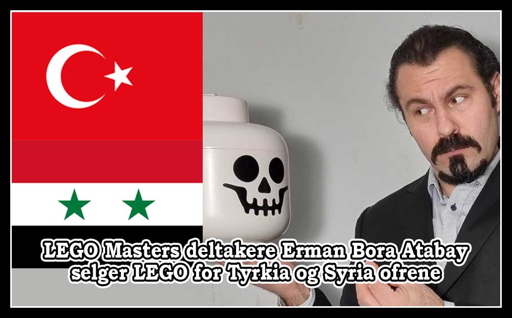 LEGO Masters deltakere Erman Bora Atabay selger LEGO for Tyrkia og Syria ofrene