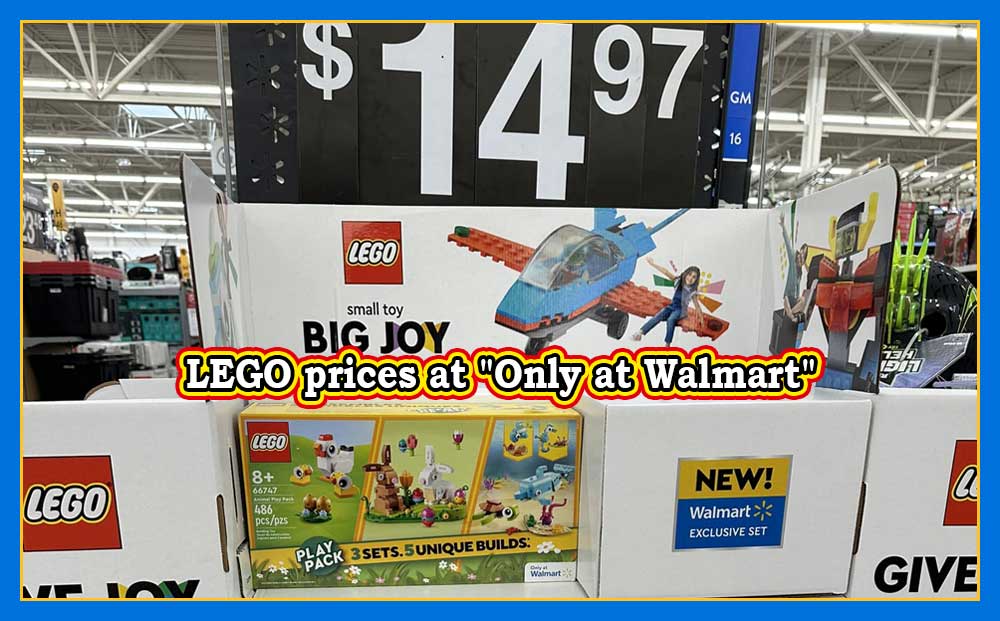 LEGO priser på «Only at Walmart»