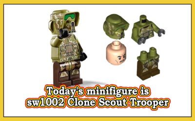 Dagens minifigur er sw1002 Clone Scout Trooper, 41st Elite Corps (Phase 2)