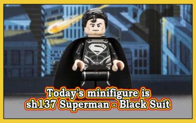 Dagens minifigur er sh137 Superman – Black Suit