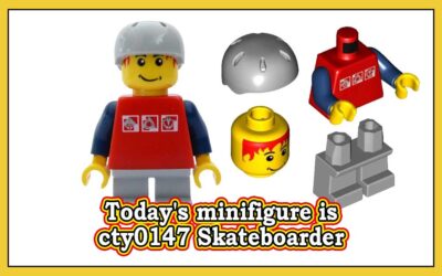 Dagens minifigur er cty0147 Skateboarder