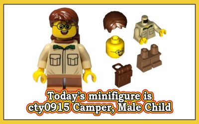 Dagens minifigur er cty0915 Camper, Male Child