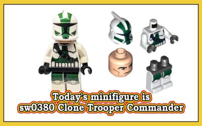 Dagens minifigur er sw0380 Clone Trooper Commander Gree, 41st Elite Corps (Phase 1)