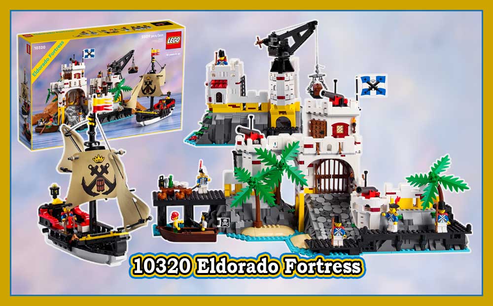 Nytt Pirates kommer 7. juli. 10320 Eldorado-borgen er det nye settet.