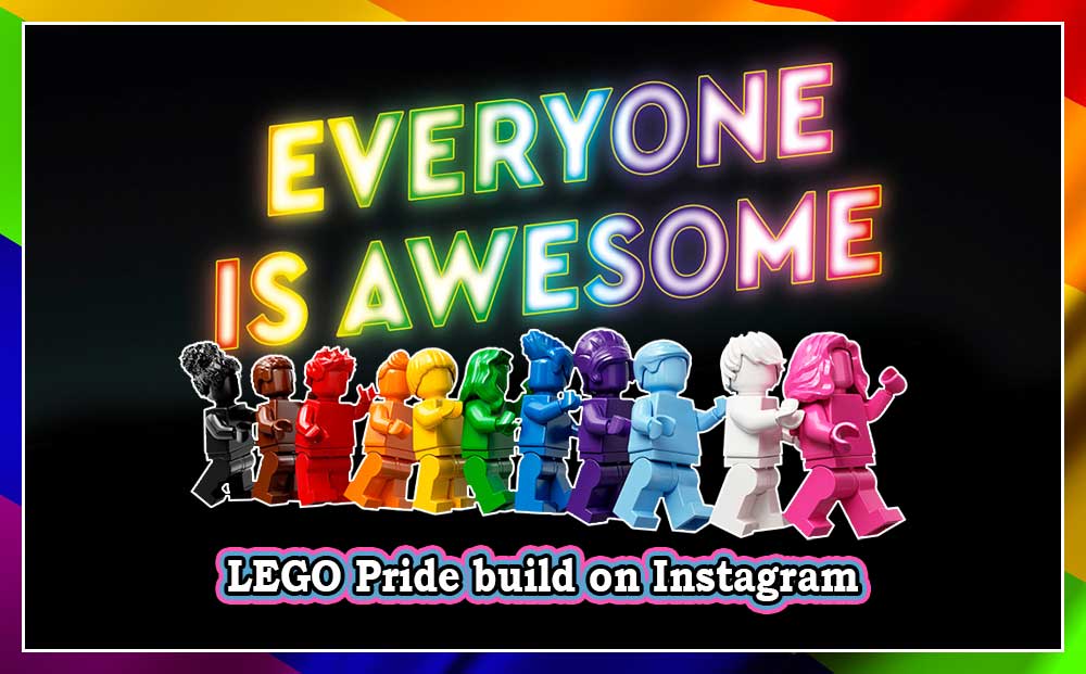 LEGO Pride bygg på Instagram