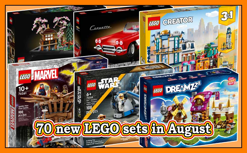 August 2023: Hvilke sett gir LEGO ut i august?