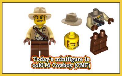Dagens minifigur er col016 Cowboy, Series 1 (CMF)
