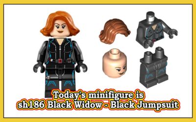 Dagens minifigur er sh186 Black Widow – Black Jumpsuit