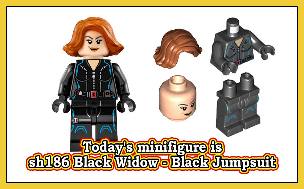 sh186 Black Widow - Black Jumpsuit