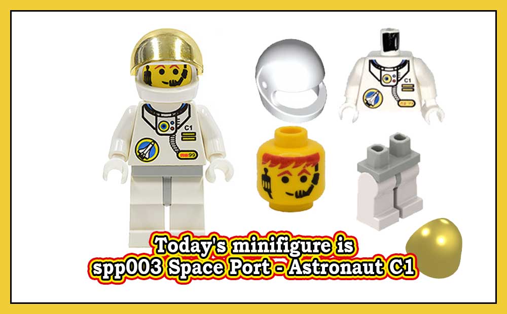 Dagens minifigur er spp003 Space Port – Astronaut C1