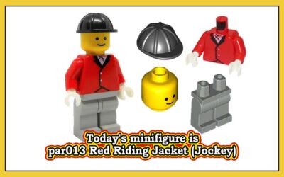 Dagens minifigur er par013 Red Riding Jacket (Jockey)