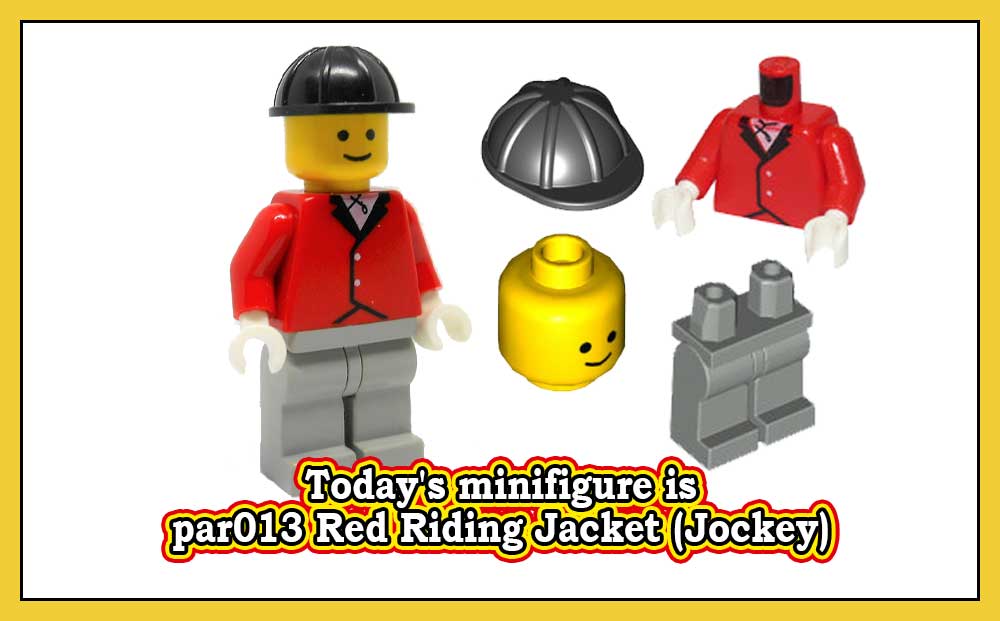 Dagens minifigur er par013 Red Riding Jacket (Jockey)