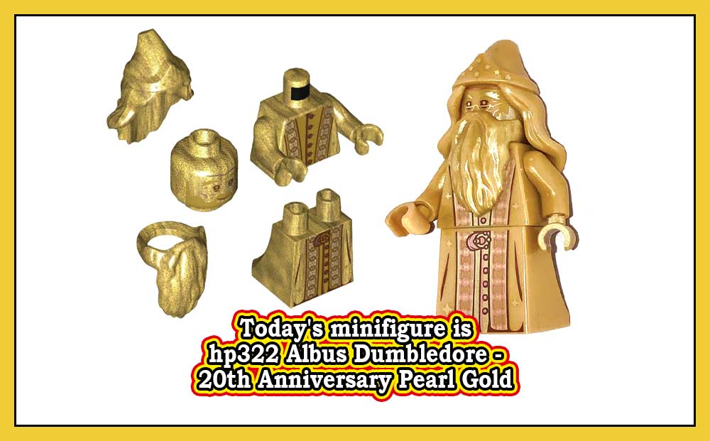 hp322 Albus Dumbledore - 20th Anniversary Pearl Gold