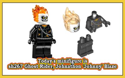 Dagens minifigur er sh267 Ghost Rider, Johnathon ‘Johnny’ Blaze