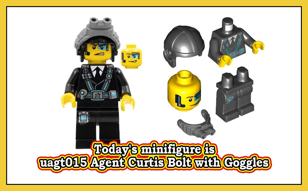 Dagens minifigur er uagt015 Agent Curtis Bolt with Goggles