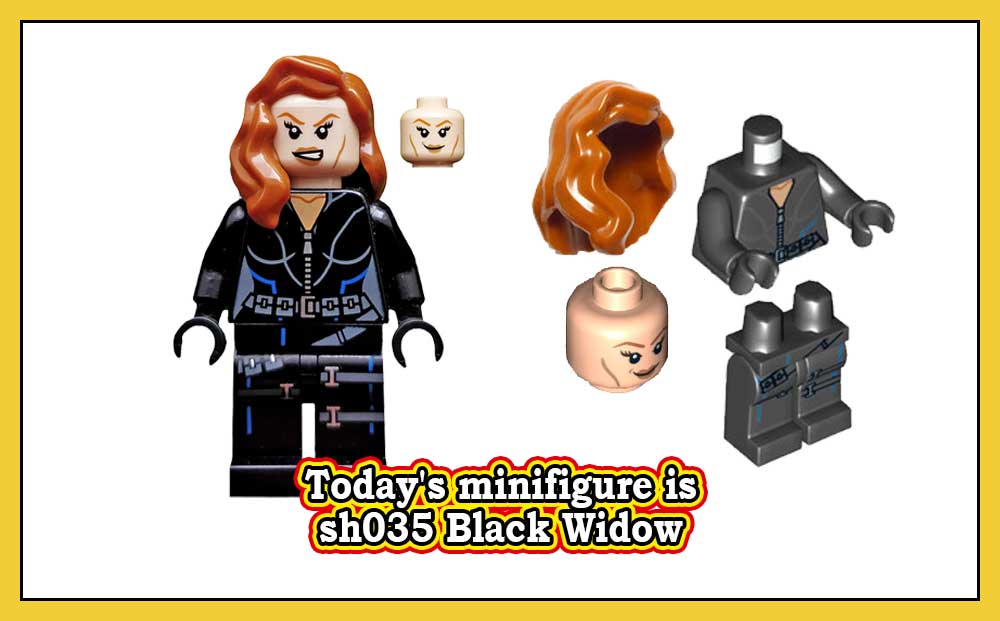 Dagens minifigur er sh035 Black Widow