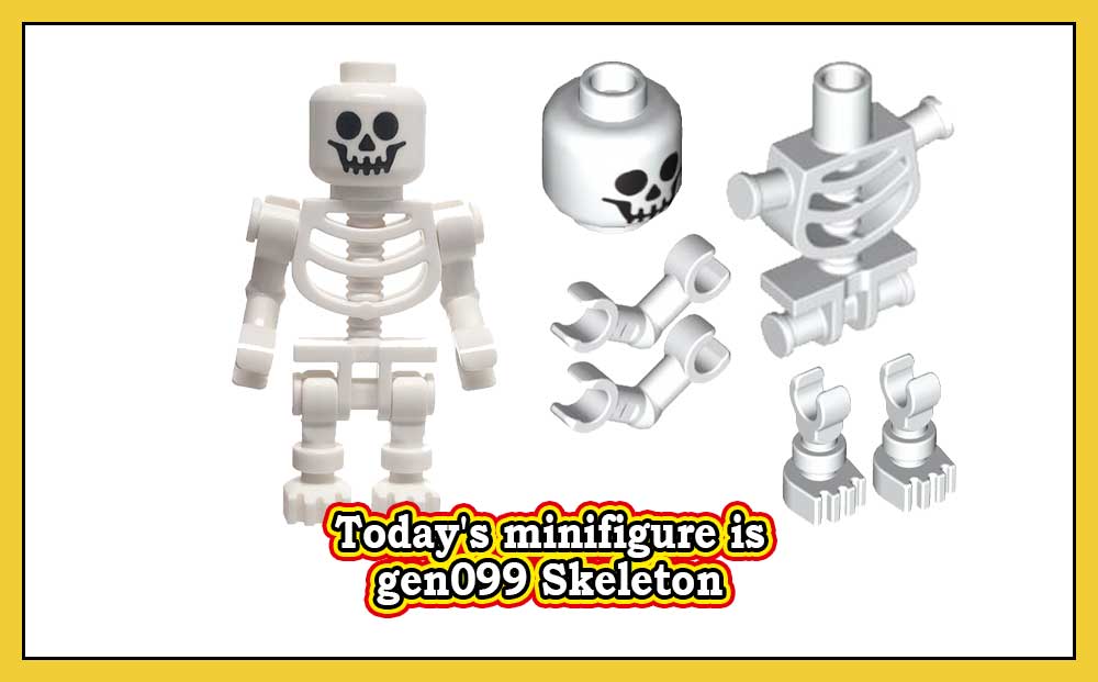 Dagens minifigur er gen099 Skeleton