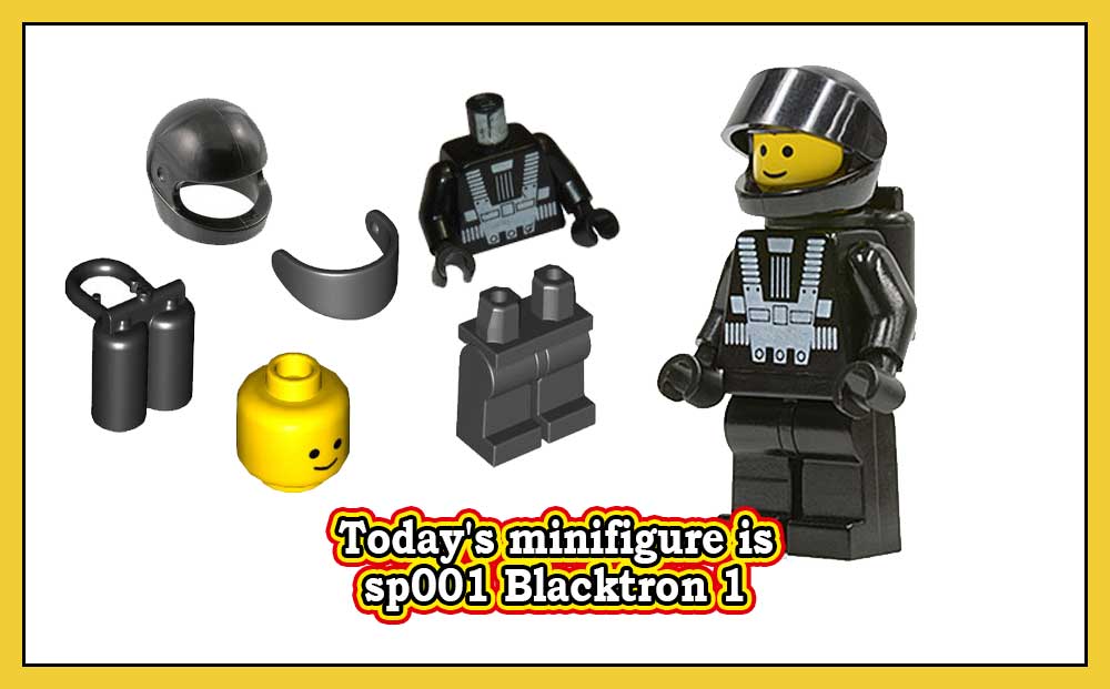 Dagens minifigur er sp001 Blacktron 1