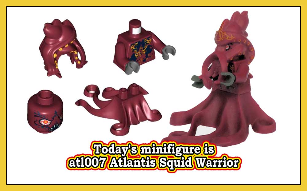Dagens minifigur er atl007 Atlantis Squid Warrior