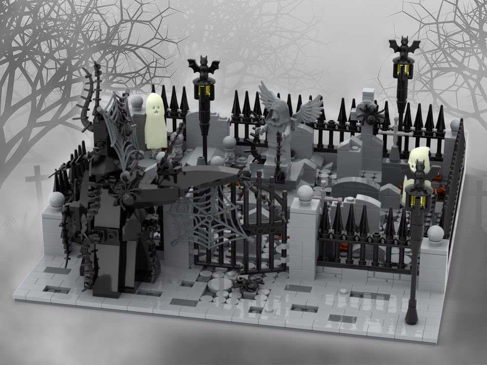 MOC-36255 Modular Scary Cemetery
