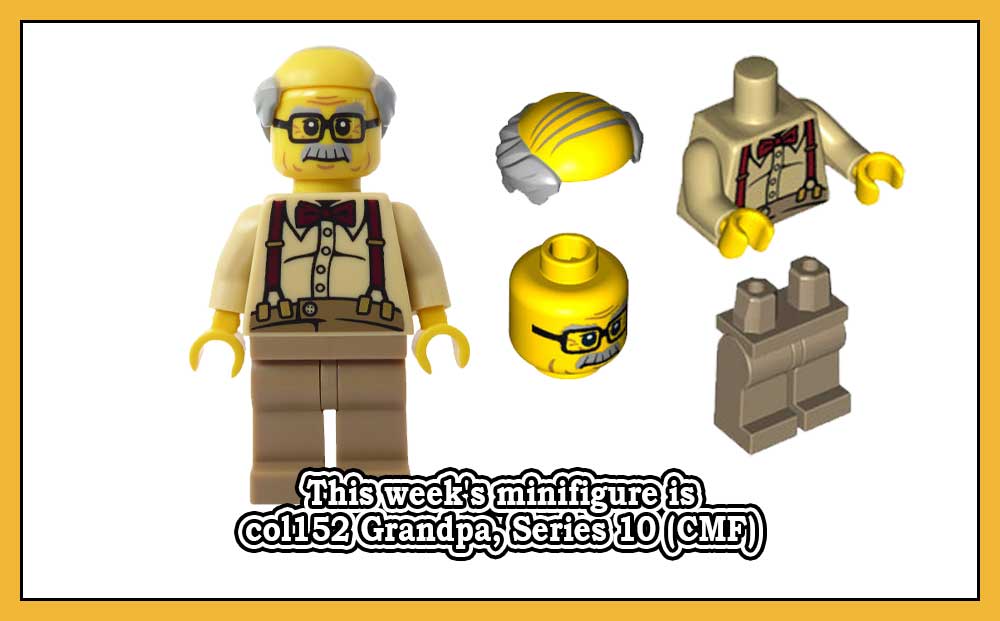 Denne ukens minifigur er col152 Grandpa, Series 10 (CMF)