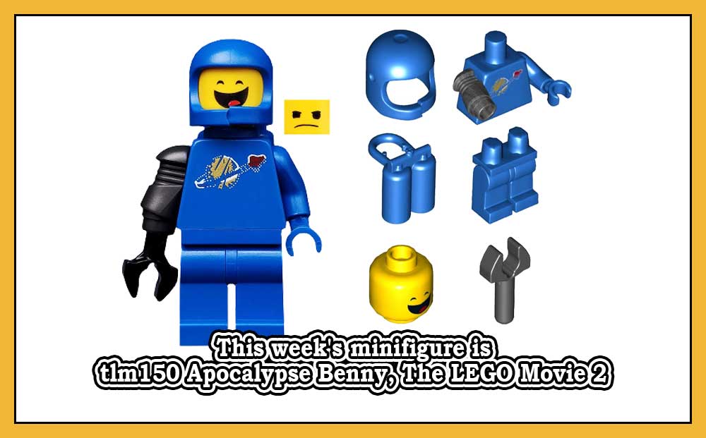 Denne ukens minifigur er tlm150 Apocalypse Benny, The LEGO Movie 2