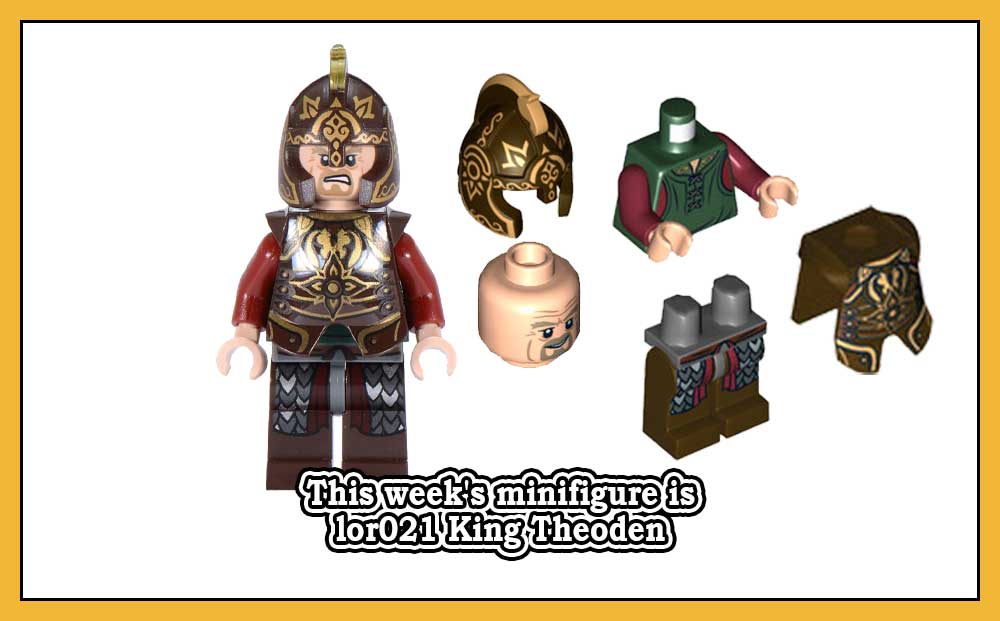 Denne ukens minifigur er lor021 King Theoden