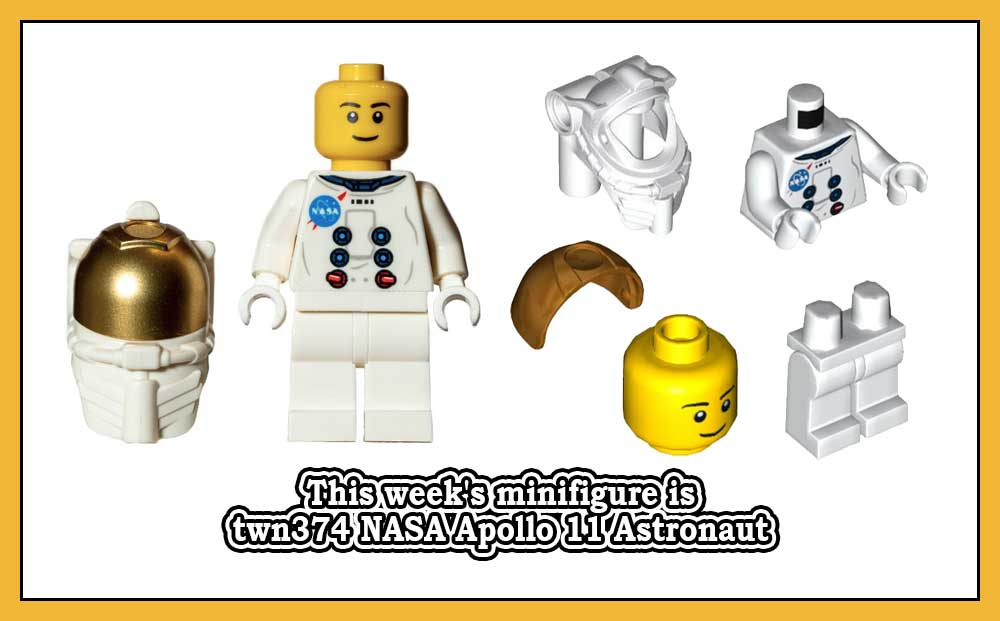 Denne ukens minifigur er twn374 NASA Apollo 11 Astronaut