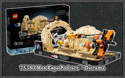 Star Wars: 75380 Diorama med Mos Espa-podrace