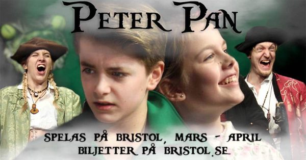 Peter Pan spelas på Teater Bristol i Sundbyberg