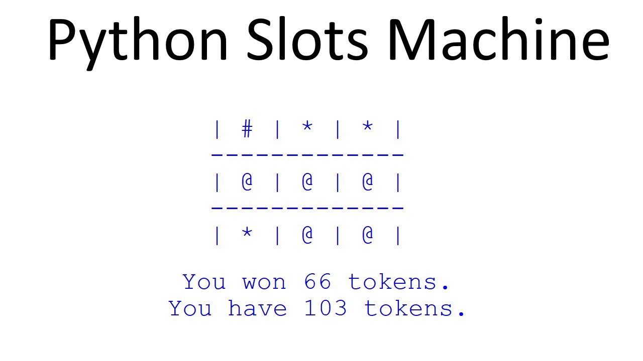 How to Make a Slot Machine in Python?