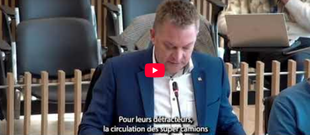 Bruno Lefebvre mobilité super camions wallonie impact