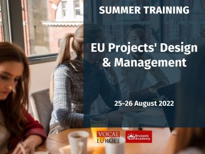 SUMMER TRAINING FOR FUNDING | EU Projects’ Design and Management | 25-26 August 2022