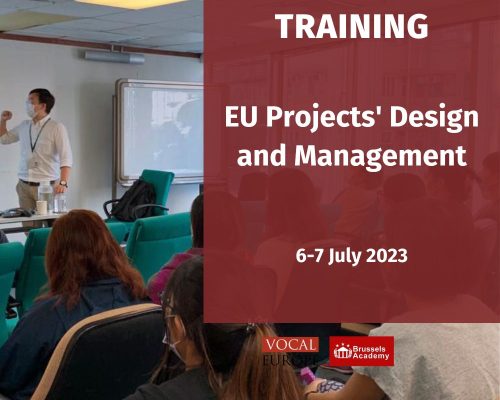 TRAINING | EU Projects’ Design and Management | 6-7 July 2023