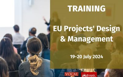 TRAINING | EU Projects’ Design and Management | 19-20 July 2024