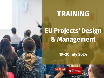 TRAINING | EU Projects’ Design and Management | 19-20 July 2024