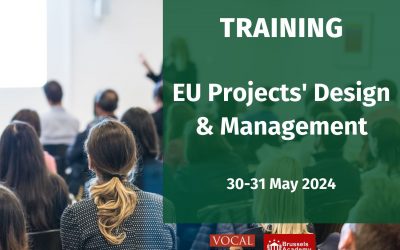 TRAINING | EU Projects’ Design and Management | 30-31 May 2024