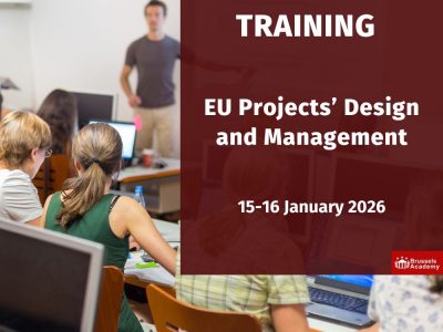 TRAINING | EU Projects’ Design and Management | 15-16 January 2026