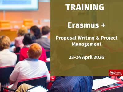 TRAINING | Proposal Writing & Project Management for the New Erasmus+ | 23-24 April 2026