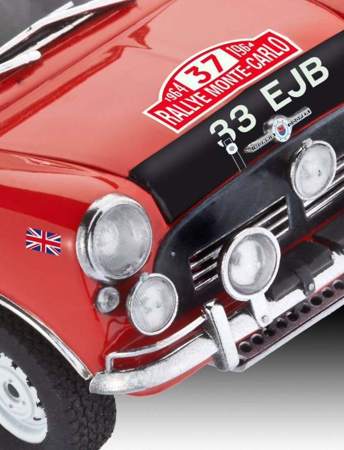 REV07064 Mini Cooper Winner Rally Monte Plastic Kit