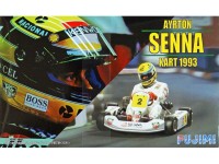 FUJ091389 Ayrton Senna Kart 1993 Plastic Kit