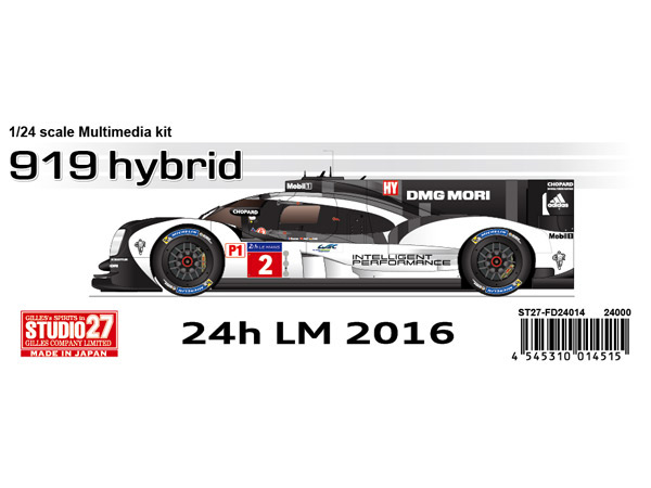 STU27FD24014 Porsche 919 Hybrid  #1 / #2  LM 2016 winner Multimedia Kit