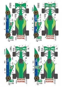 STU27DC1072 Jordan J191 1991  Fullsponsor decal Waterslide decal Decal