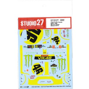 STU27DC1106 Ford Fiesta WRC #46 Monza Rally Show 2014  Rossi Waterslide decal Decal