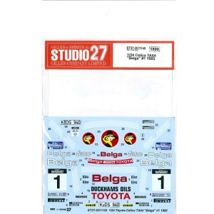 STU27DC1140 Toyota Celica TA64 Belga  #1  1985 Waterslide decal Decal