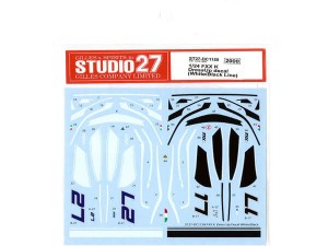 STU27DC1159 Ferrari FXX  K  Dressup decal SILVER Waterslide decal Decal