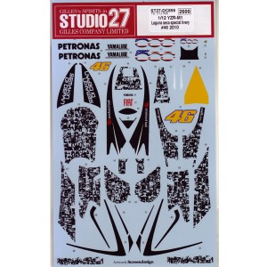 STU27DC855 Yamaha YZR-M1  Laguna Seca special livery Waterslide decal Decal